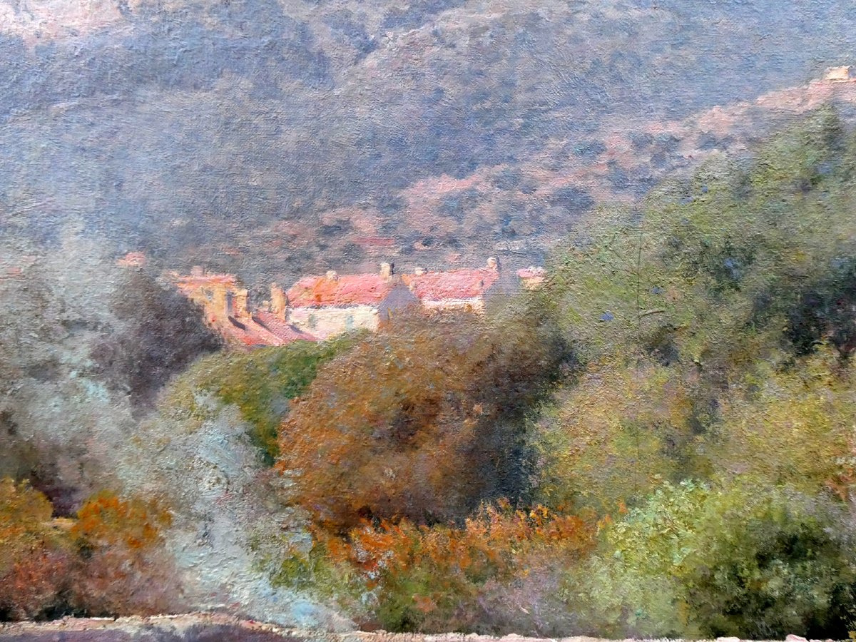 François Nardi (1861-1936) Toulon, l'automne sur le Baou des 4 Ouros-photo-5