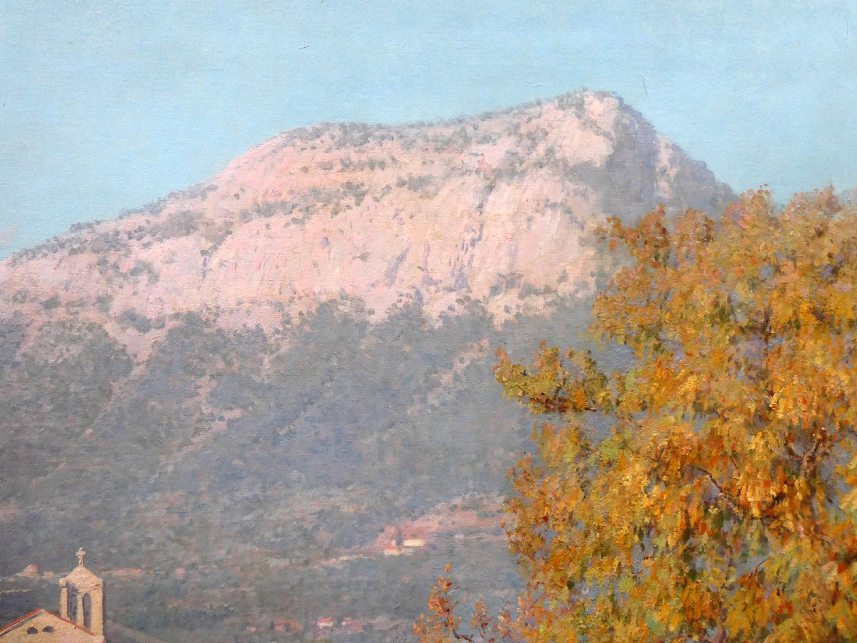 François Nardi (1861-1936) Toulon, l'automne sur le Baou des 4 Ouros-photo-6