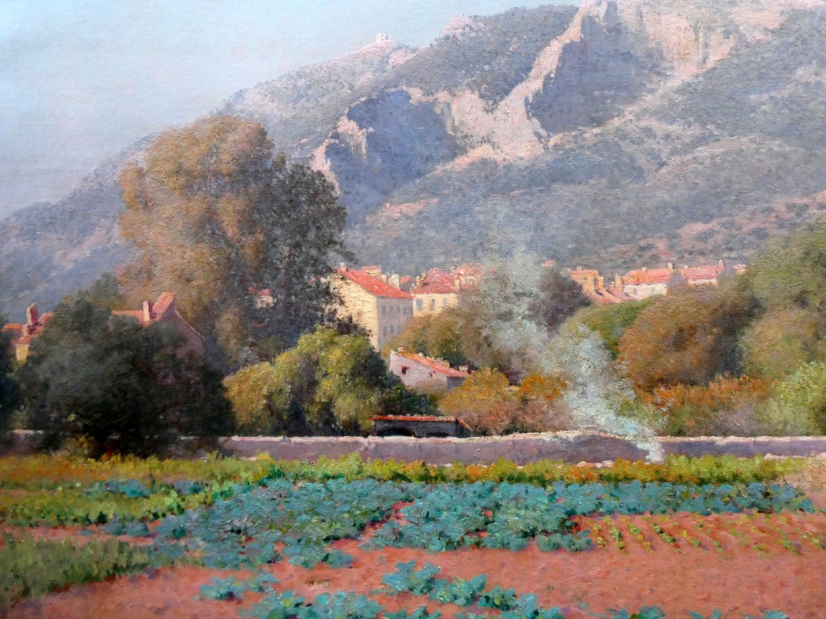 François Nardi (1861-1936) Toulon, l'automne sur le Baou des 4 Ouros-photo-7