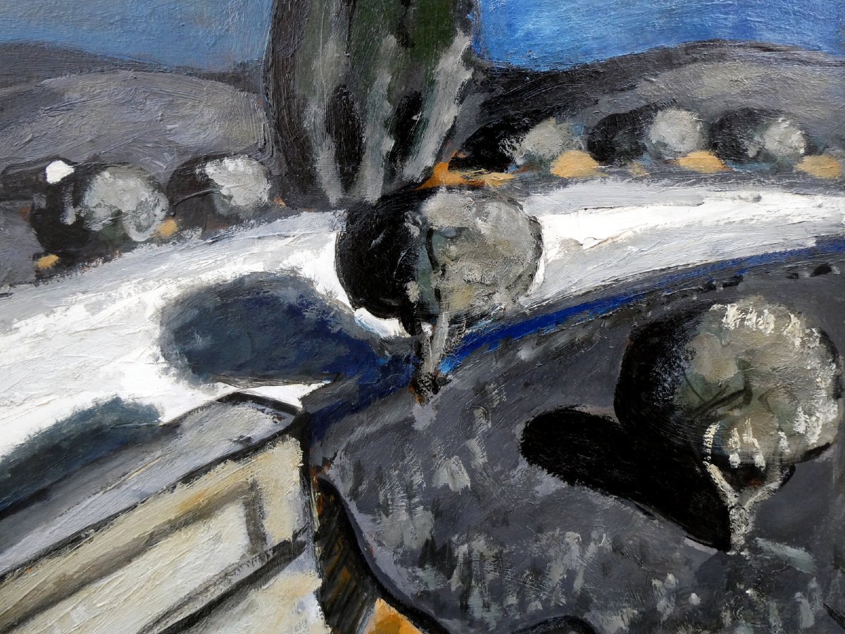 Auguste Chabaud (1882–1955) Travelers On A Bridge In The Alpilles-photo-3