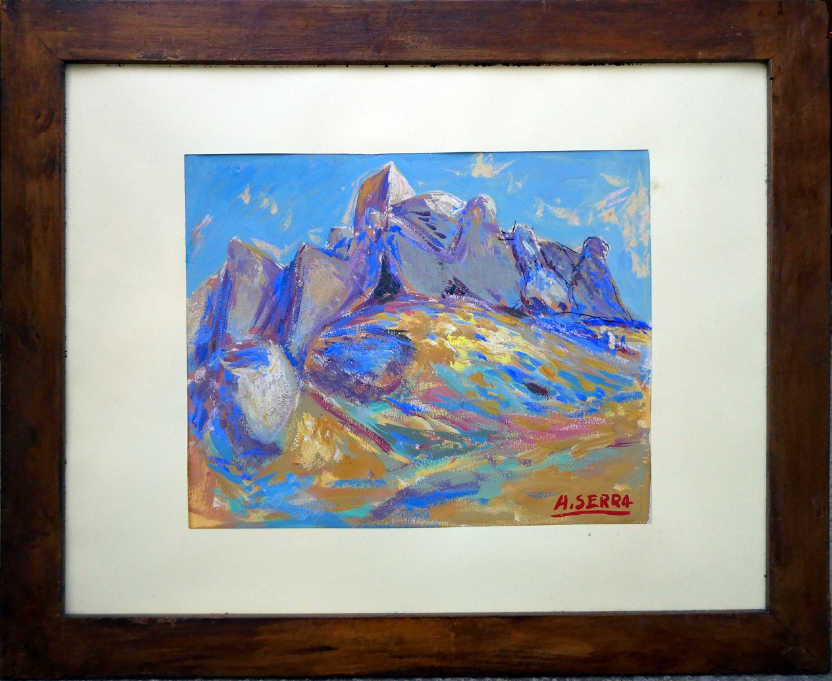 Antoine Serra (1908–1995) The Rocks Of The Alpilles-photo-2