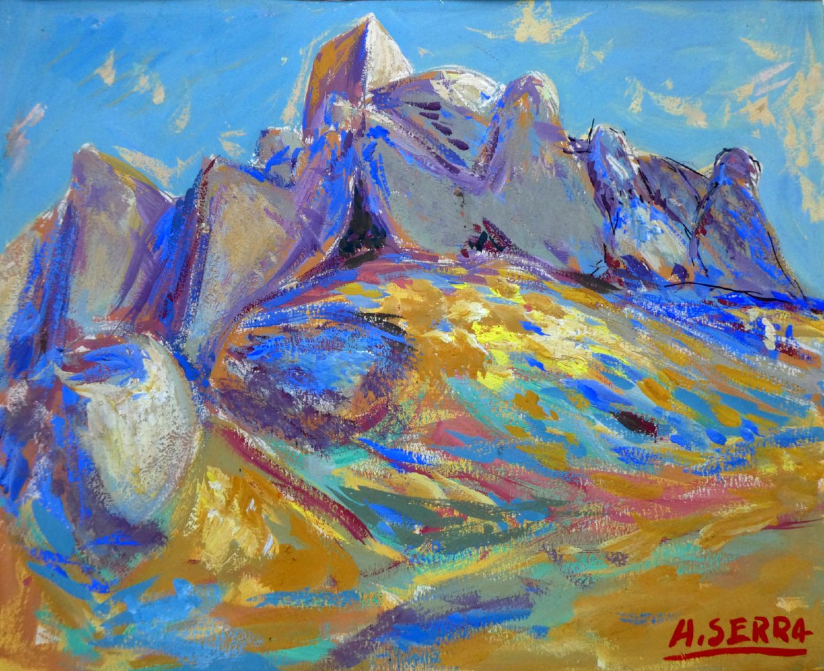 Antoine Serra (1908–1995) The Rocks Of The Alpilles-photo-3