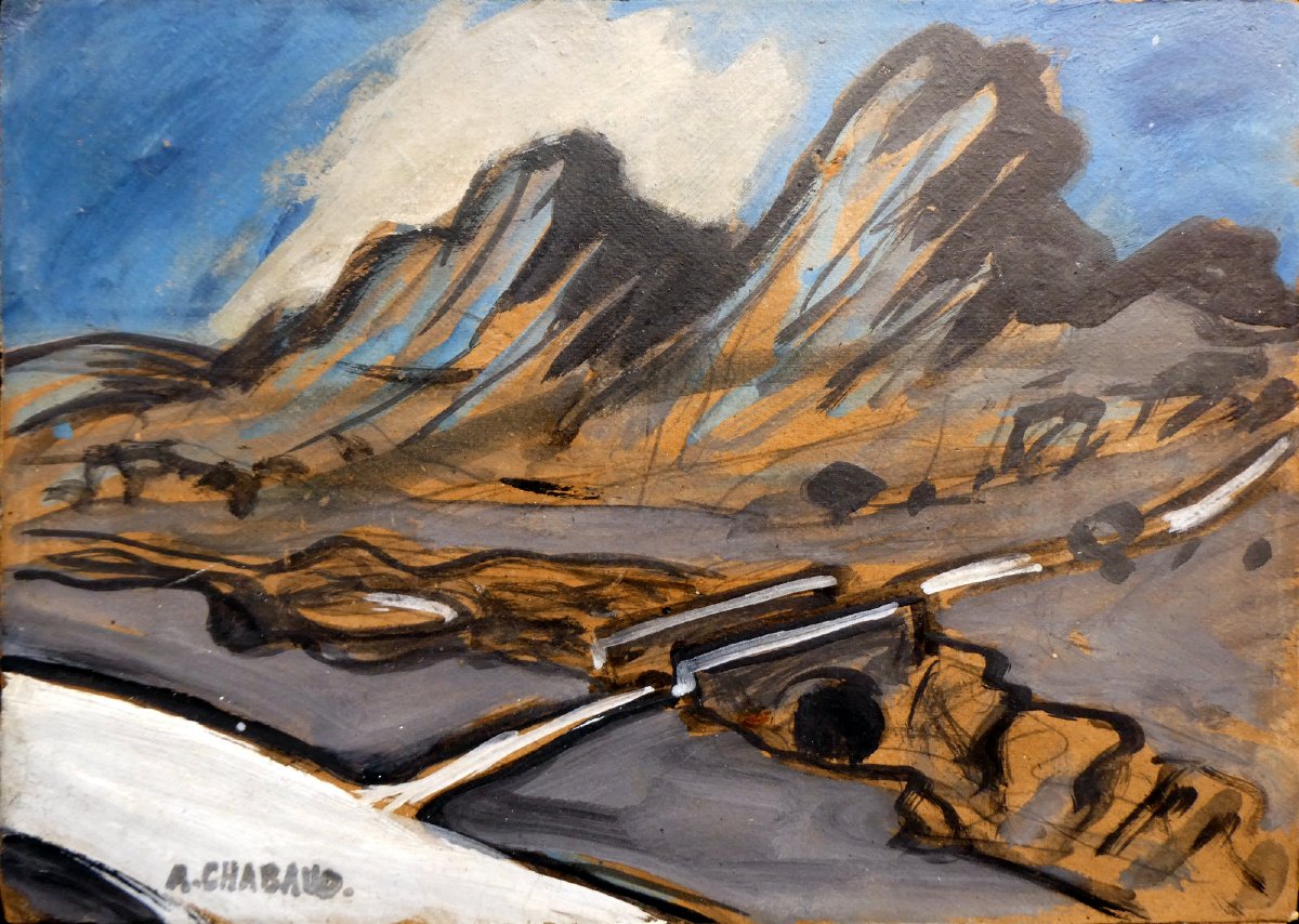 Auguste Chabaud (1882–1955) The White Road In The Alpilles-photo-4