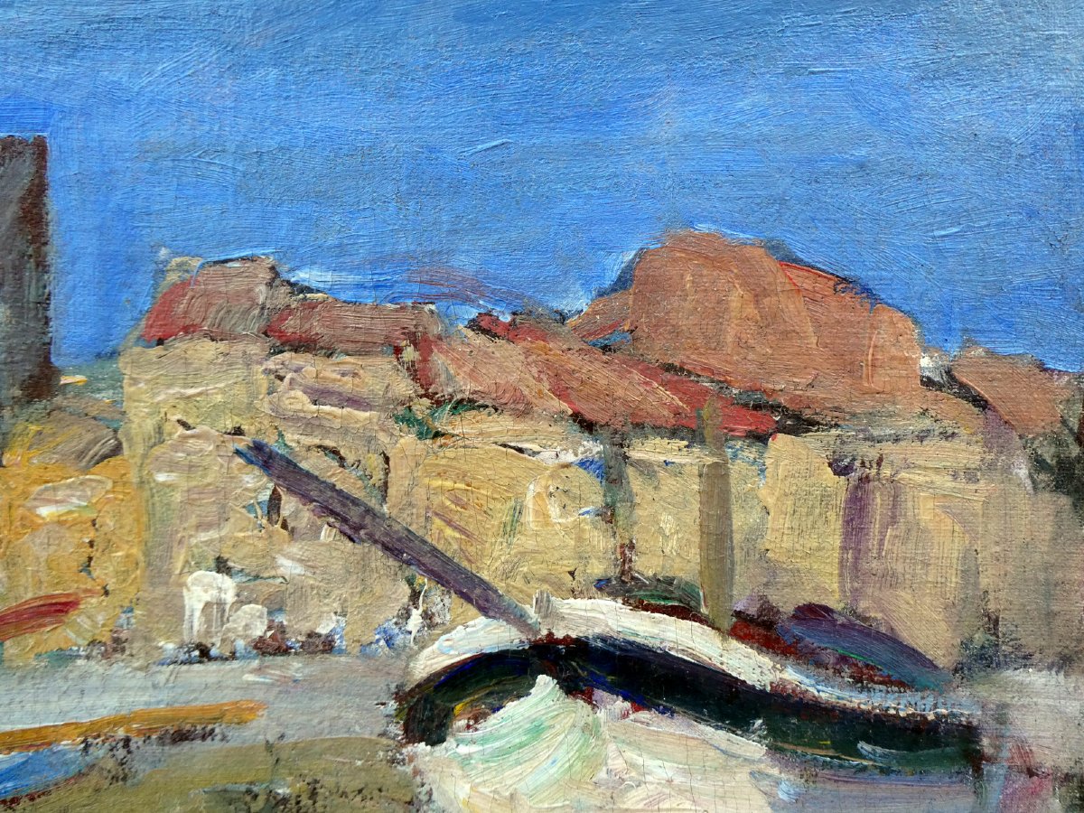 René Seyssaud (1867-1952) Le port de Cassis en 1895-photo-3