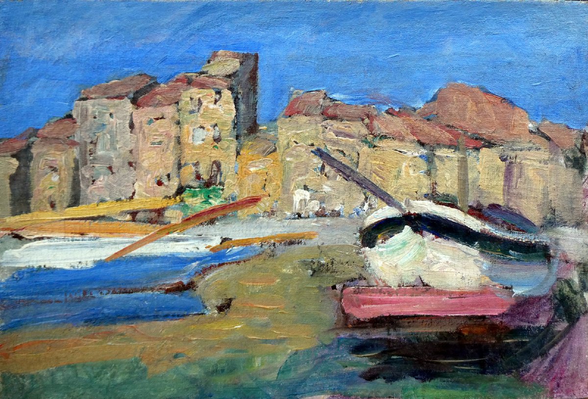 René Seyssaud (1867-1952) Le port de Cassis en 1895-photo-5