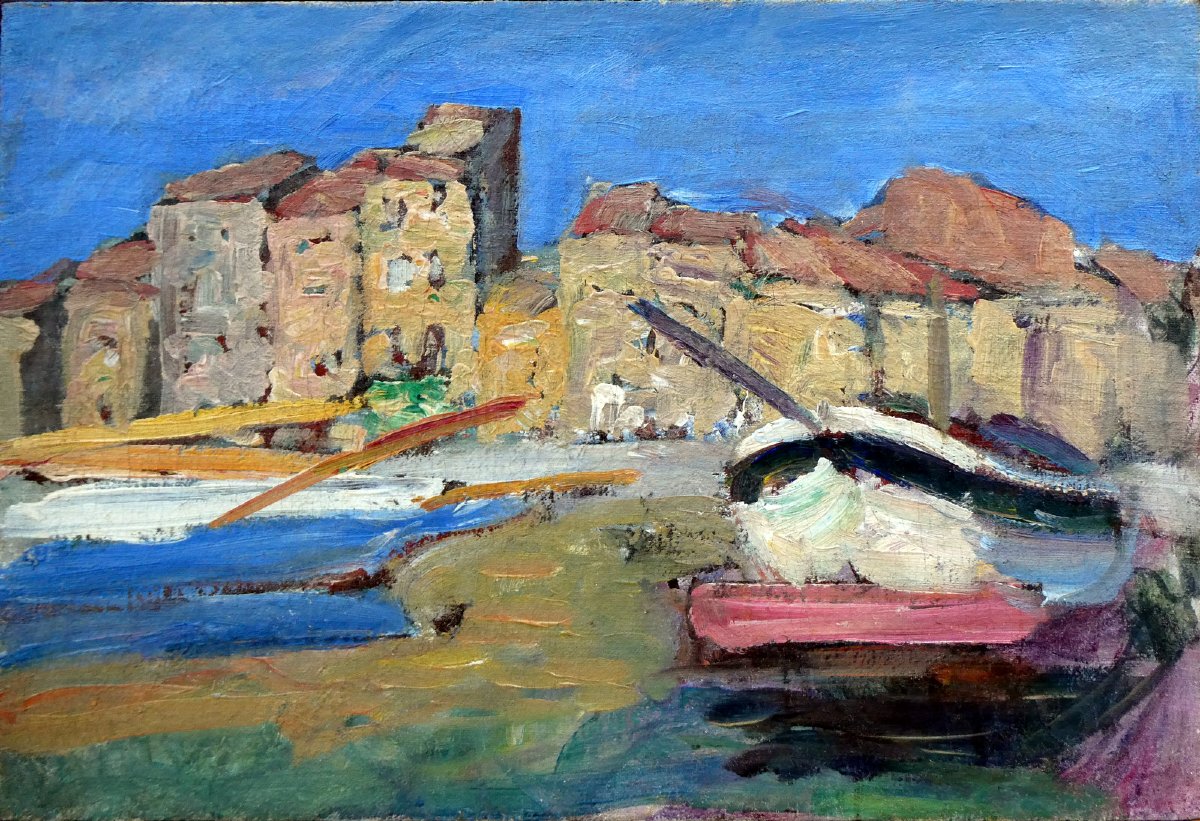 René Seyssaud (1867-1952) Le port de Cassis en 1895