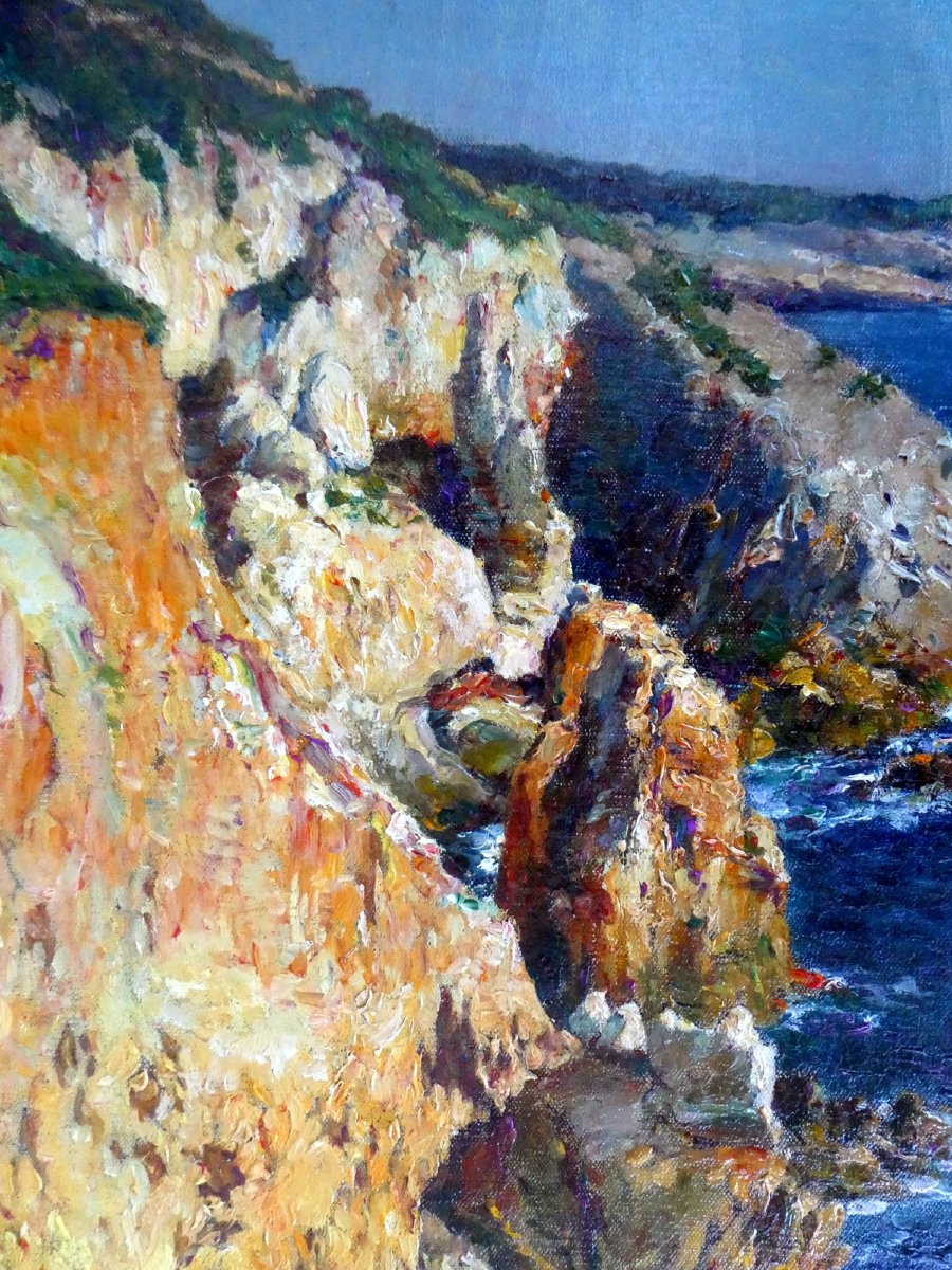 Jean-baptiste Olive (1848–1936) Seaside In The Var-photo-5