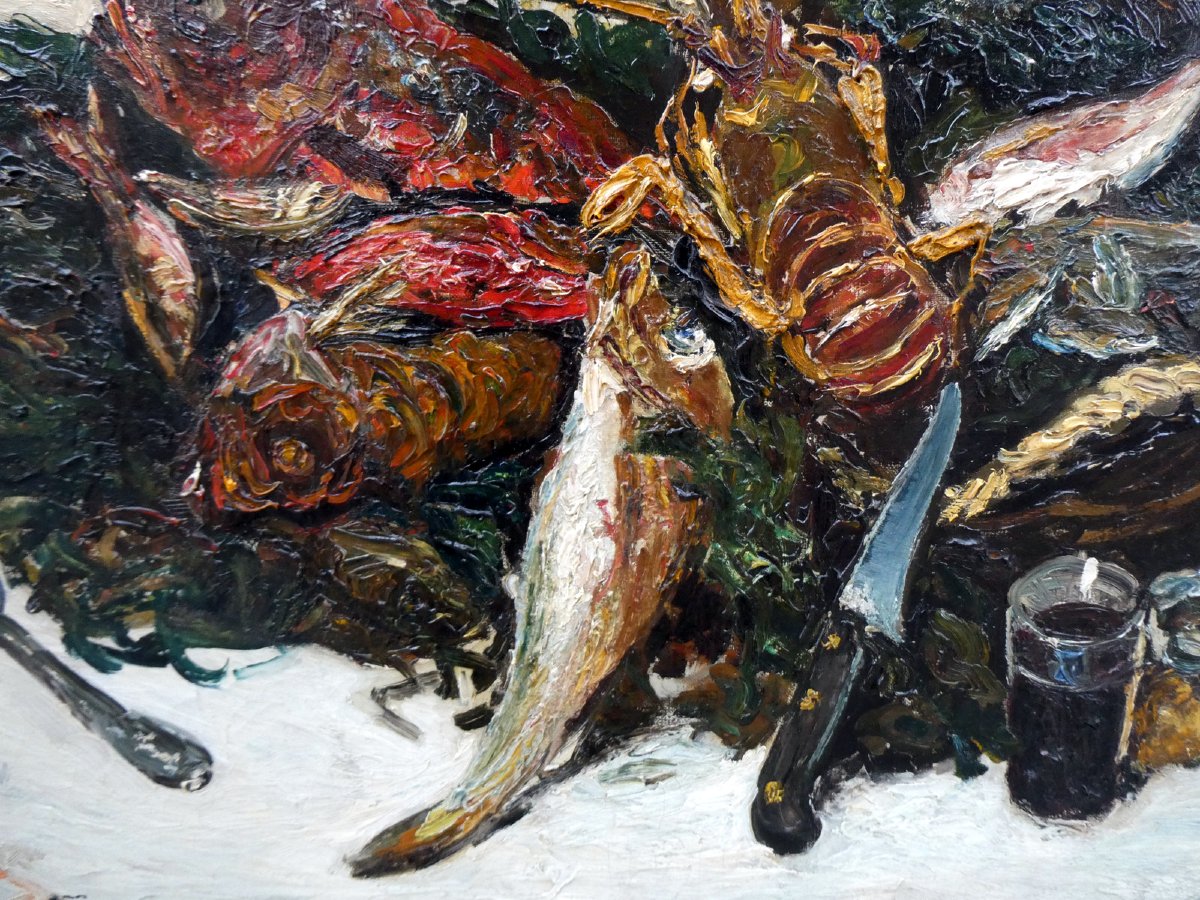 Marcel Leprin (1891–1933) Still Life With Fish From La Bouillabaisse -photo-3