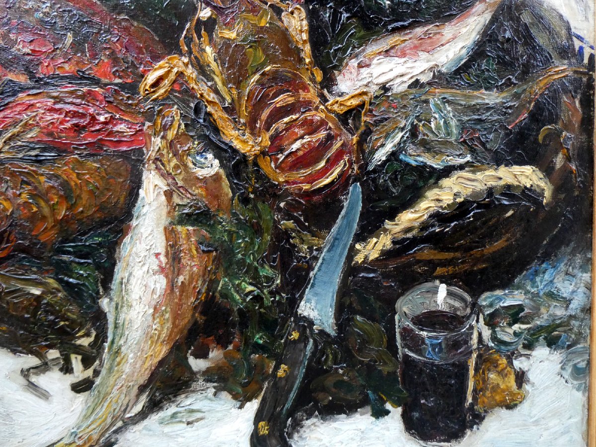 Marcel Leprin (1891–1933) Still Life With Fish From La Bouillabaisse -photo-4