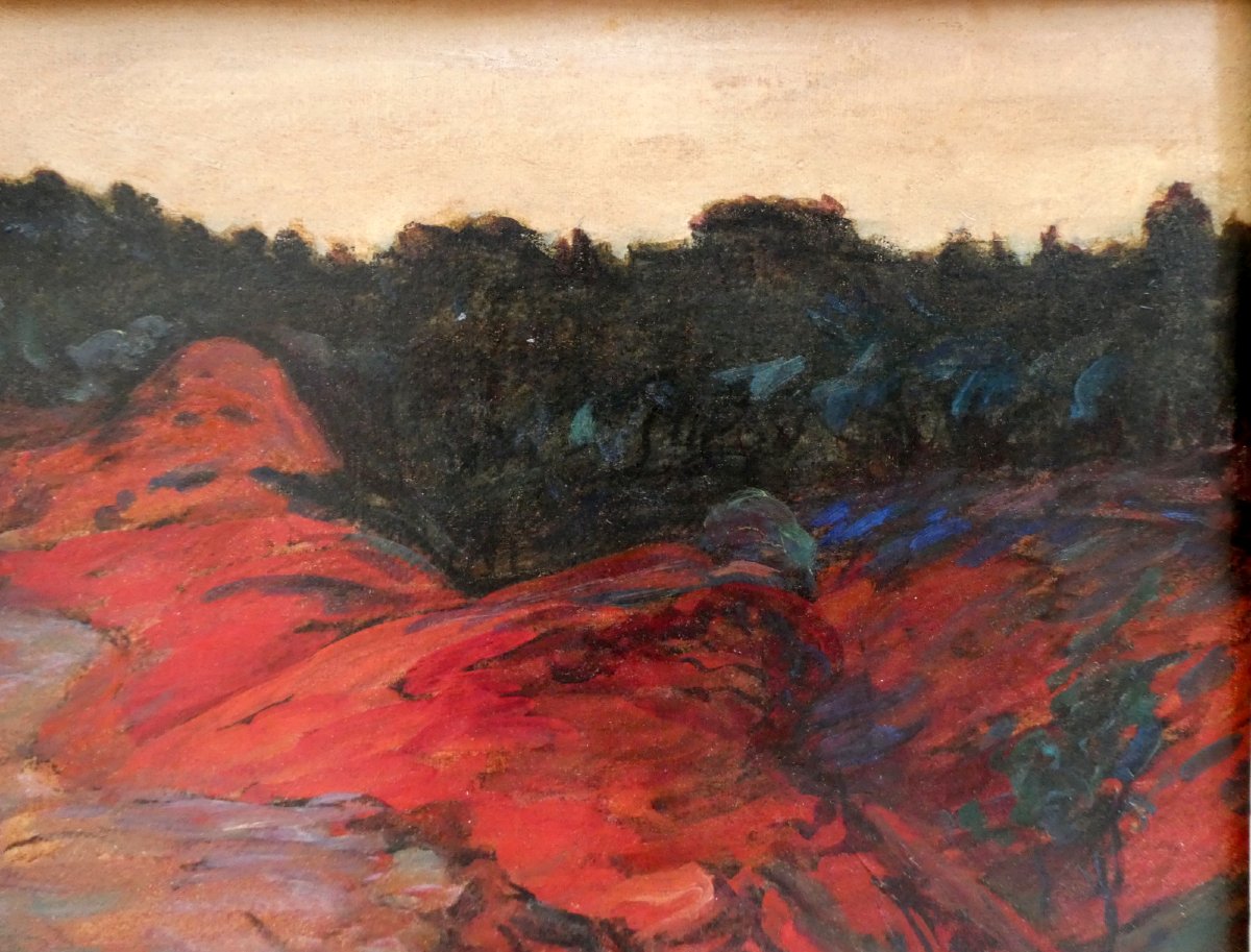 René Seyssaud (1867-1952) Dans les ocres de Roussillon-photo-3
