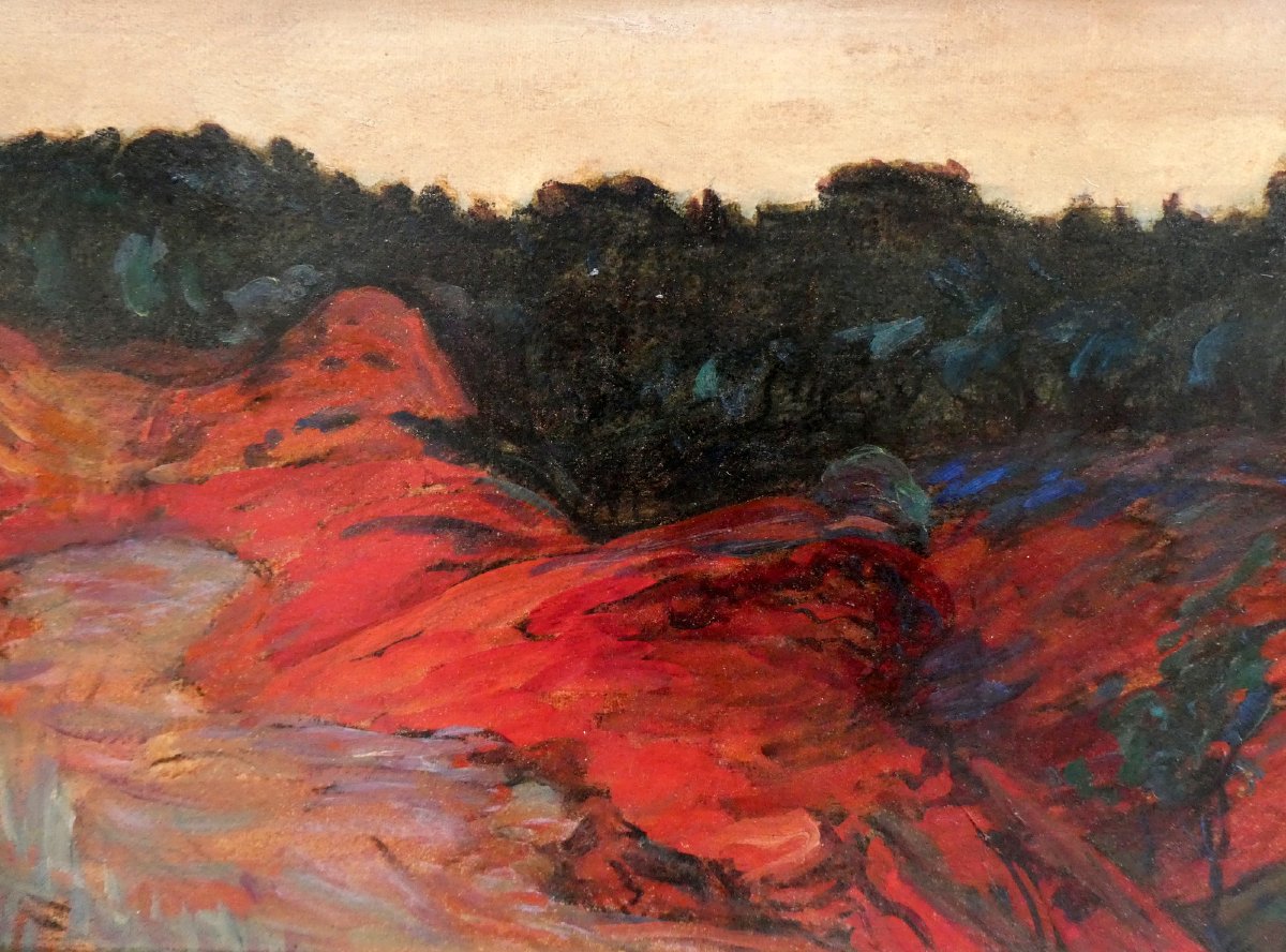 René Seyssaud (1867-1952) Dans les ocres de Roussillon-photo-4