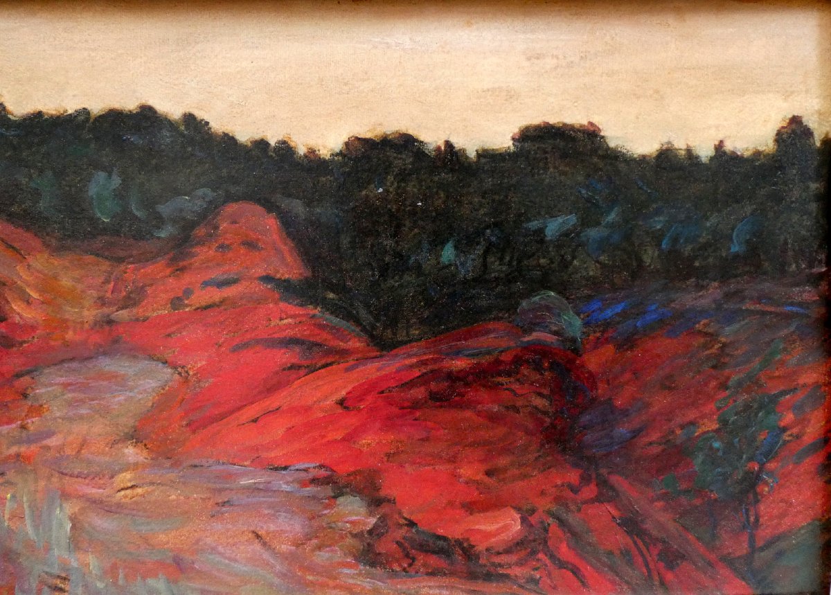 René Seyssaud (1867-1952) Dans les ocres de Roussillon-photo-1