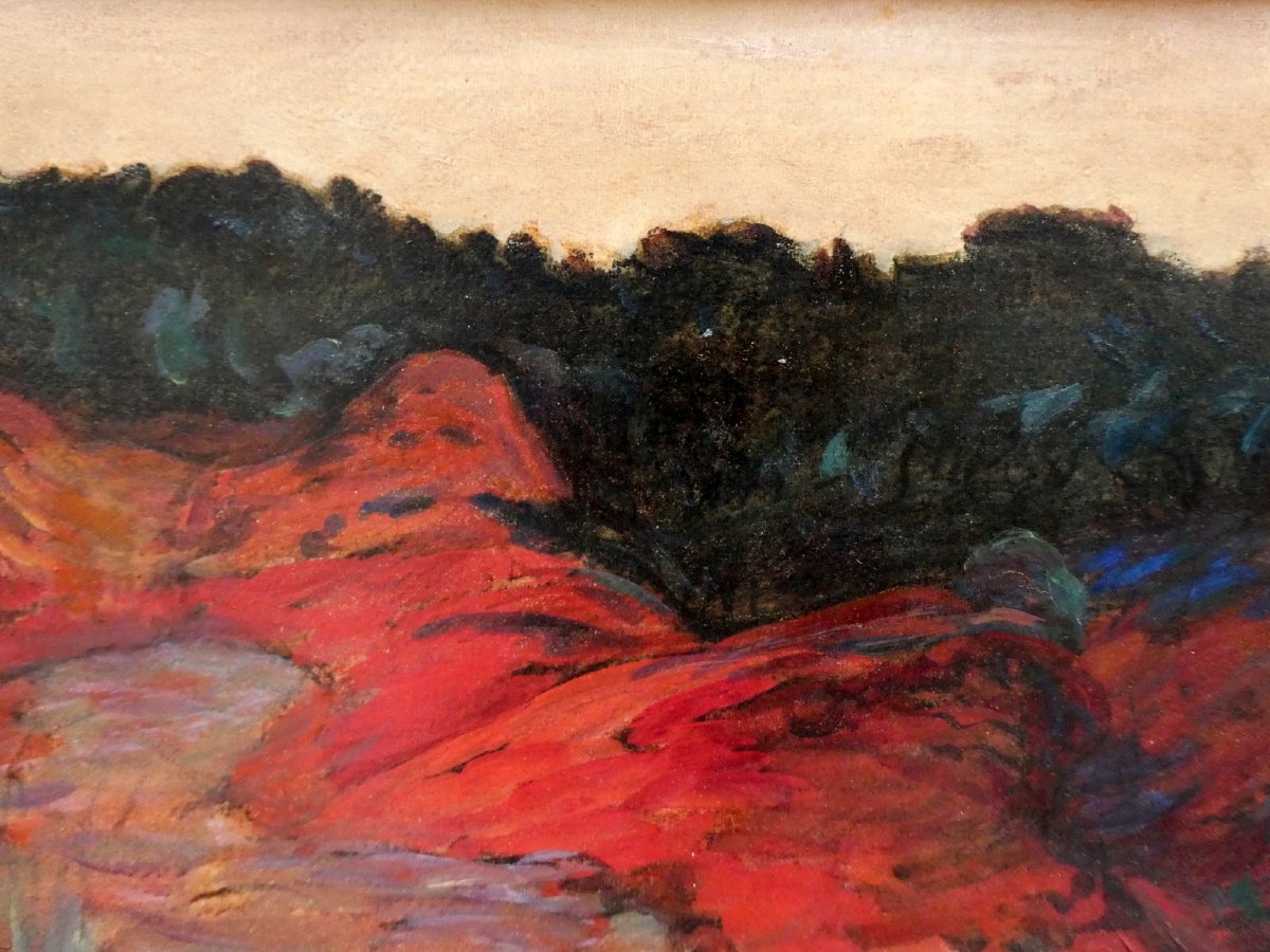 René Seyssaud (1867-1952) Dans les ocres de Roussillon-photo-2