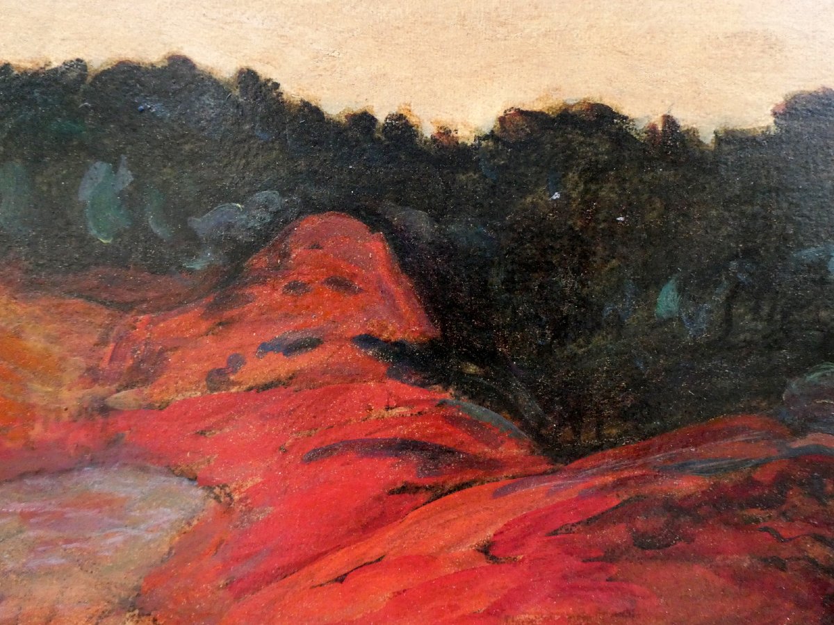 René Seyssaud (1867-1952) Dans les ocres de Roussillon-photo-3