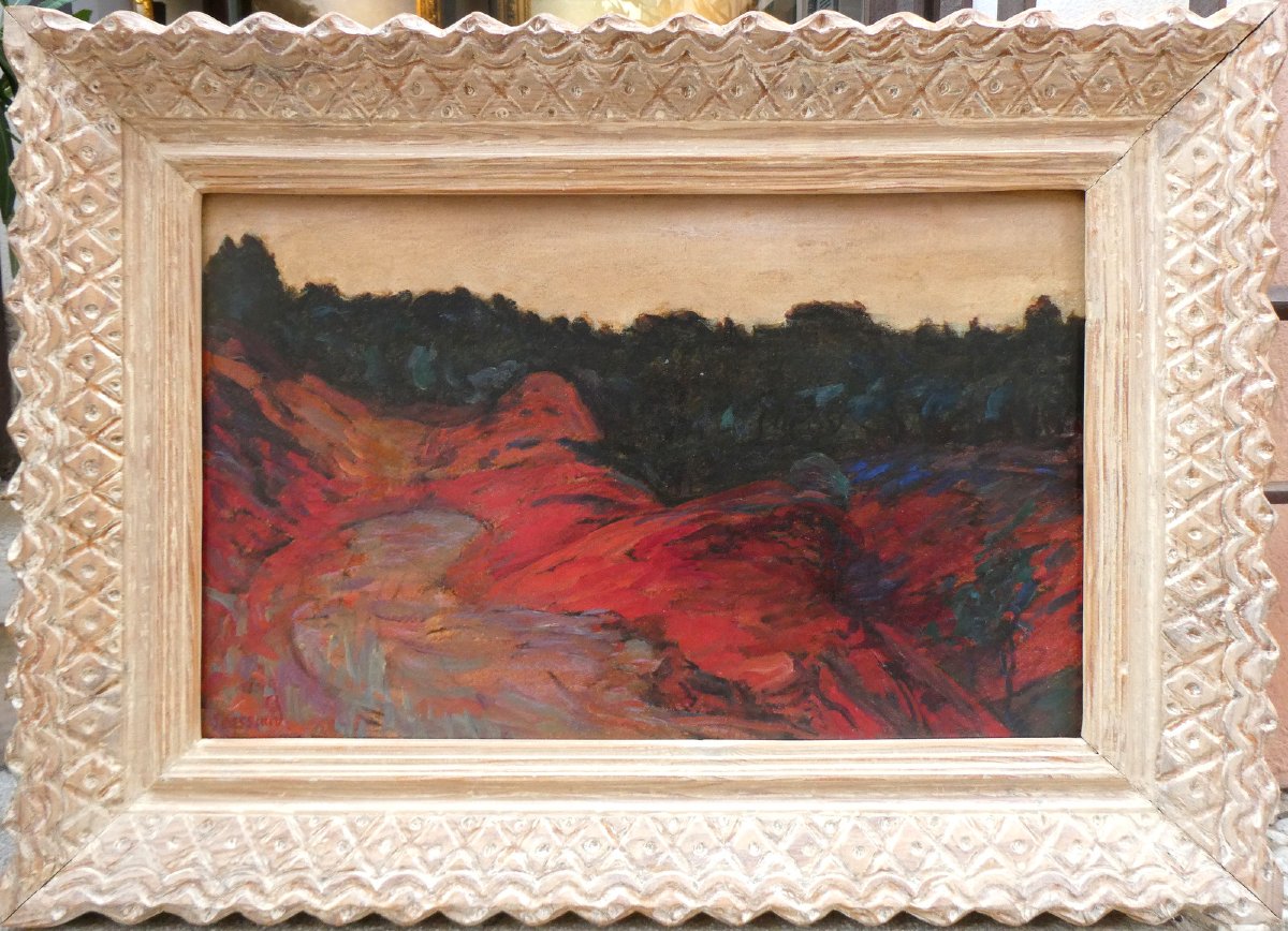 René Seyssaud (1867-1952) Dans les ocres de Roussillon-photo-6