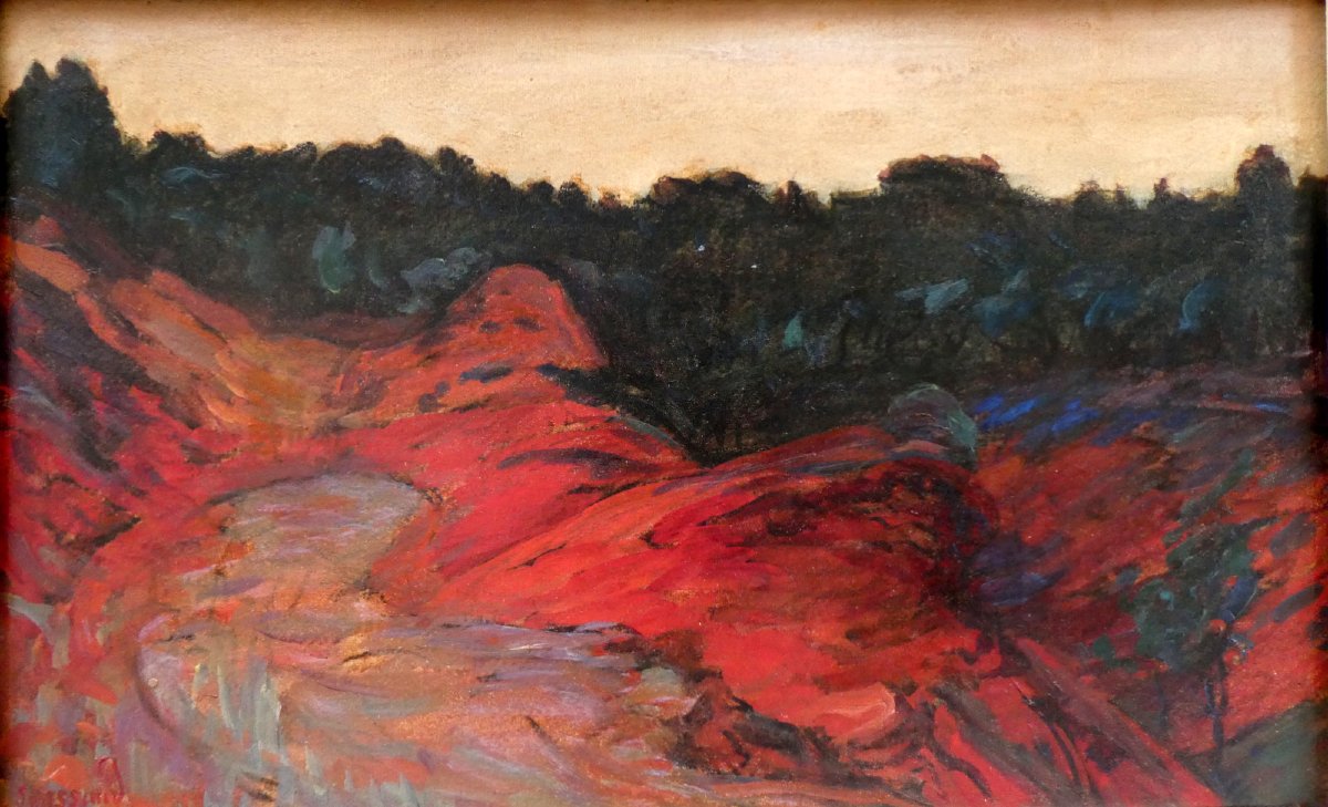 René Seyssaud (1867-1952) Dans les ocres de Roussillon