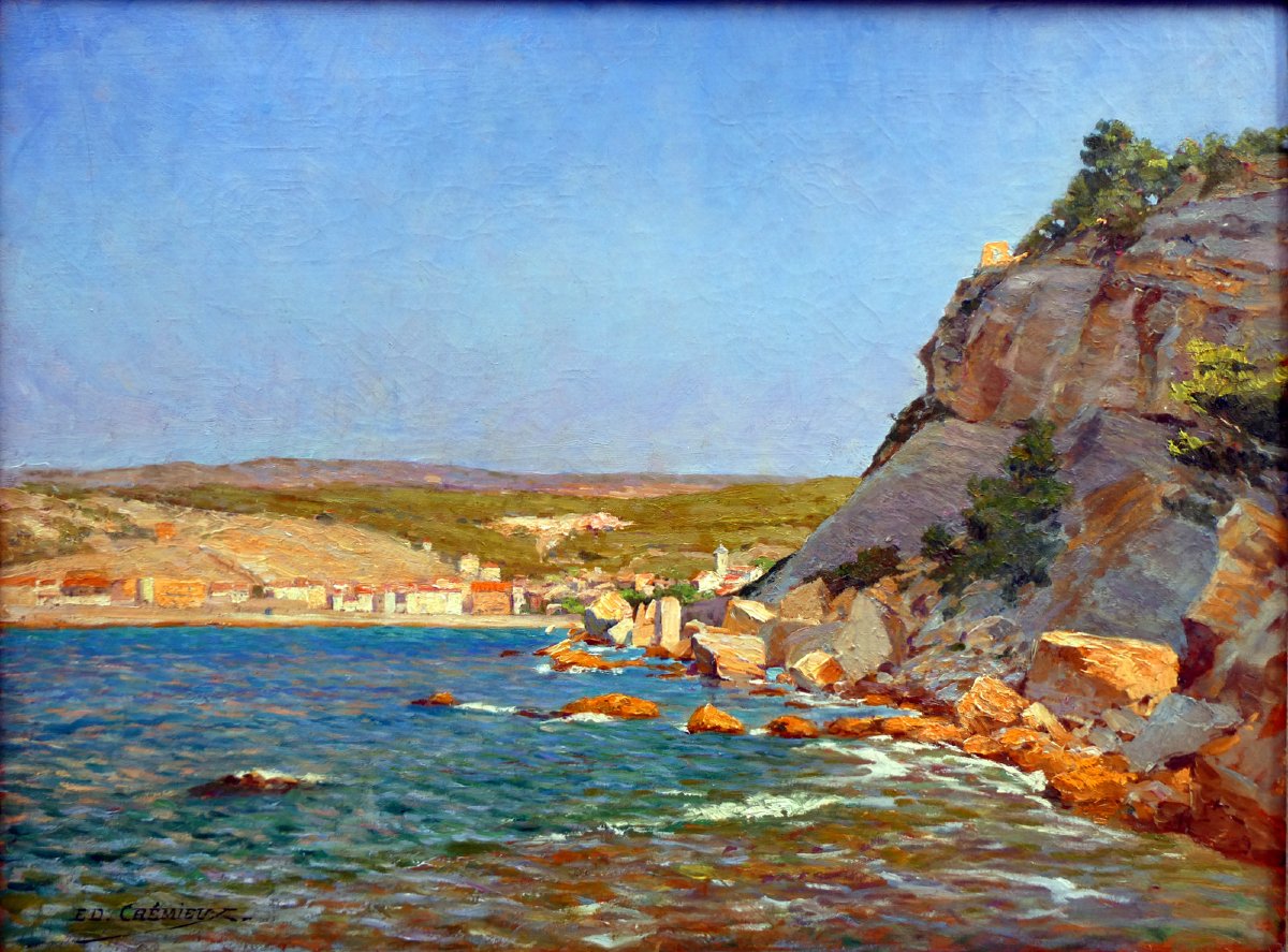 Edouard Crémieux (1856-1944) Sous le Chateau de Cassis