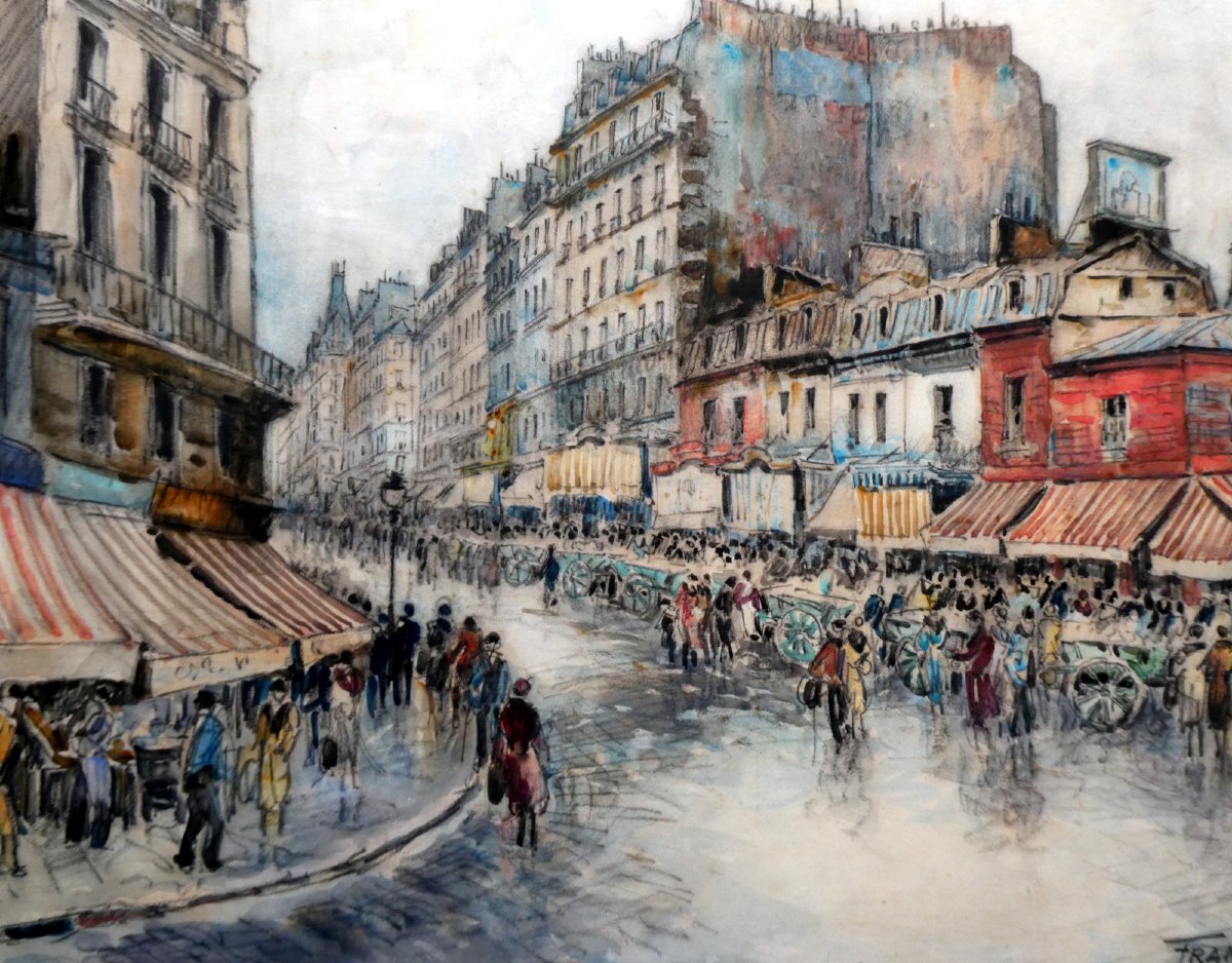 Frank-will (1900–1950) Market In Paris-photo-3