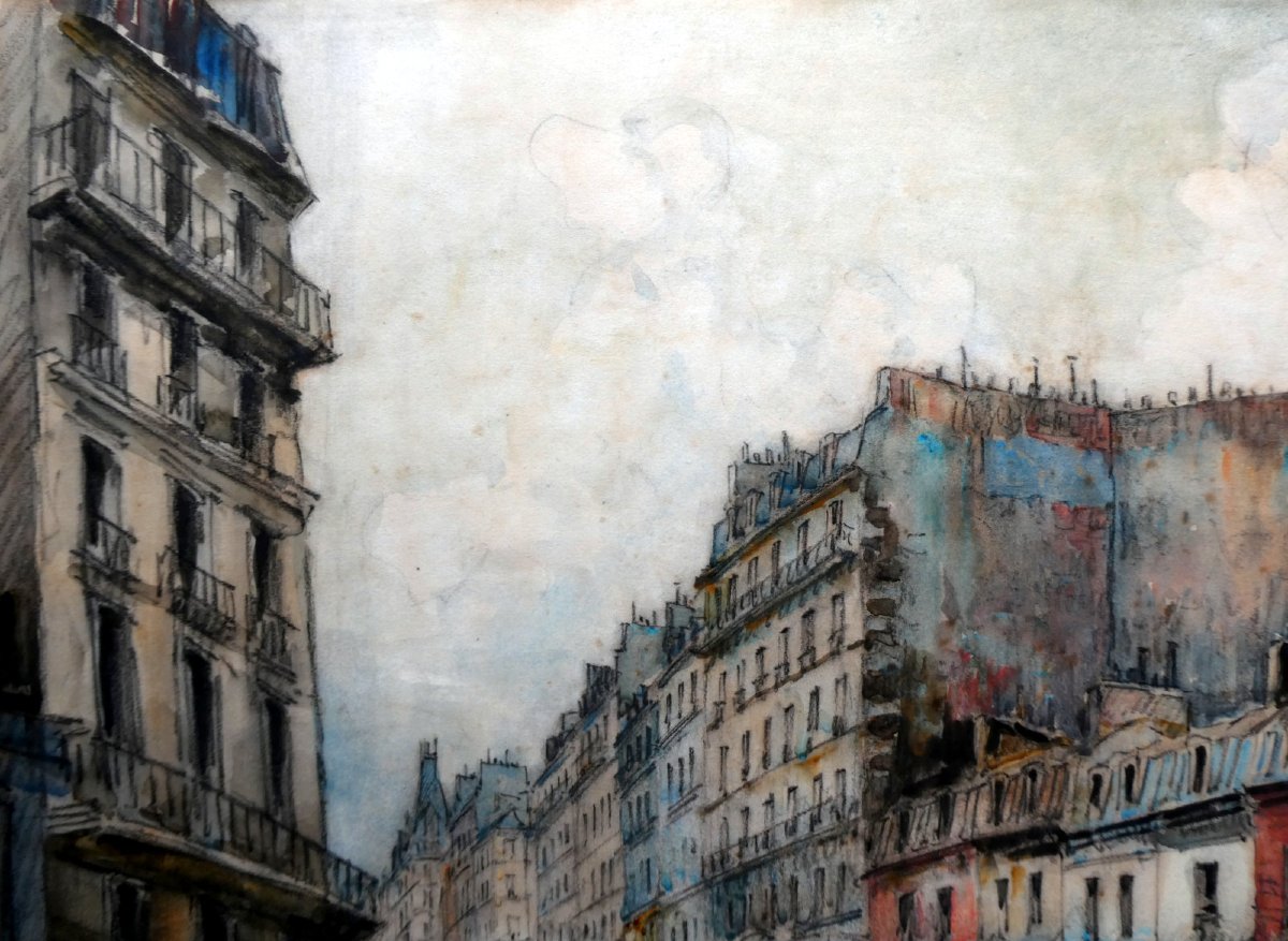 Frank-will (1900–1950) Market In Paris-photo-5