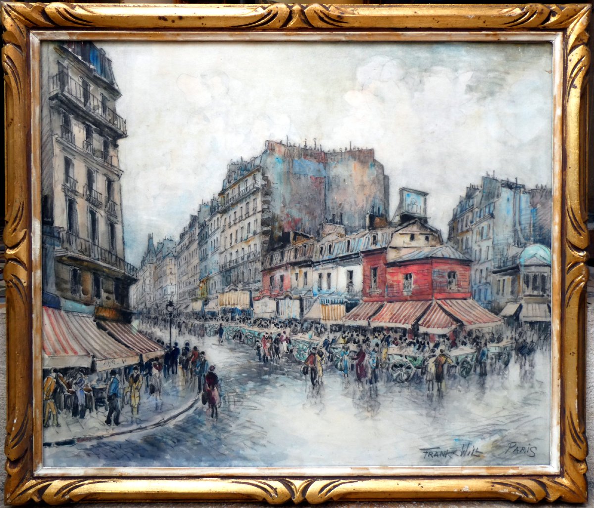 Frank-will (1900–1950) Market In Paris-photo-8