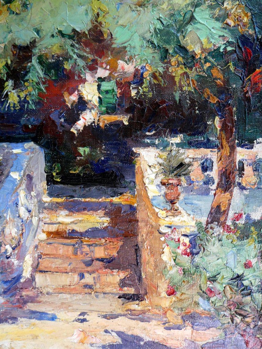 Gilbert Galland (1870-1950) Le Pavillon fleuri -photo-4