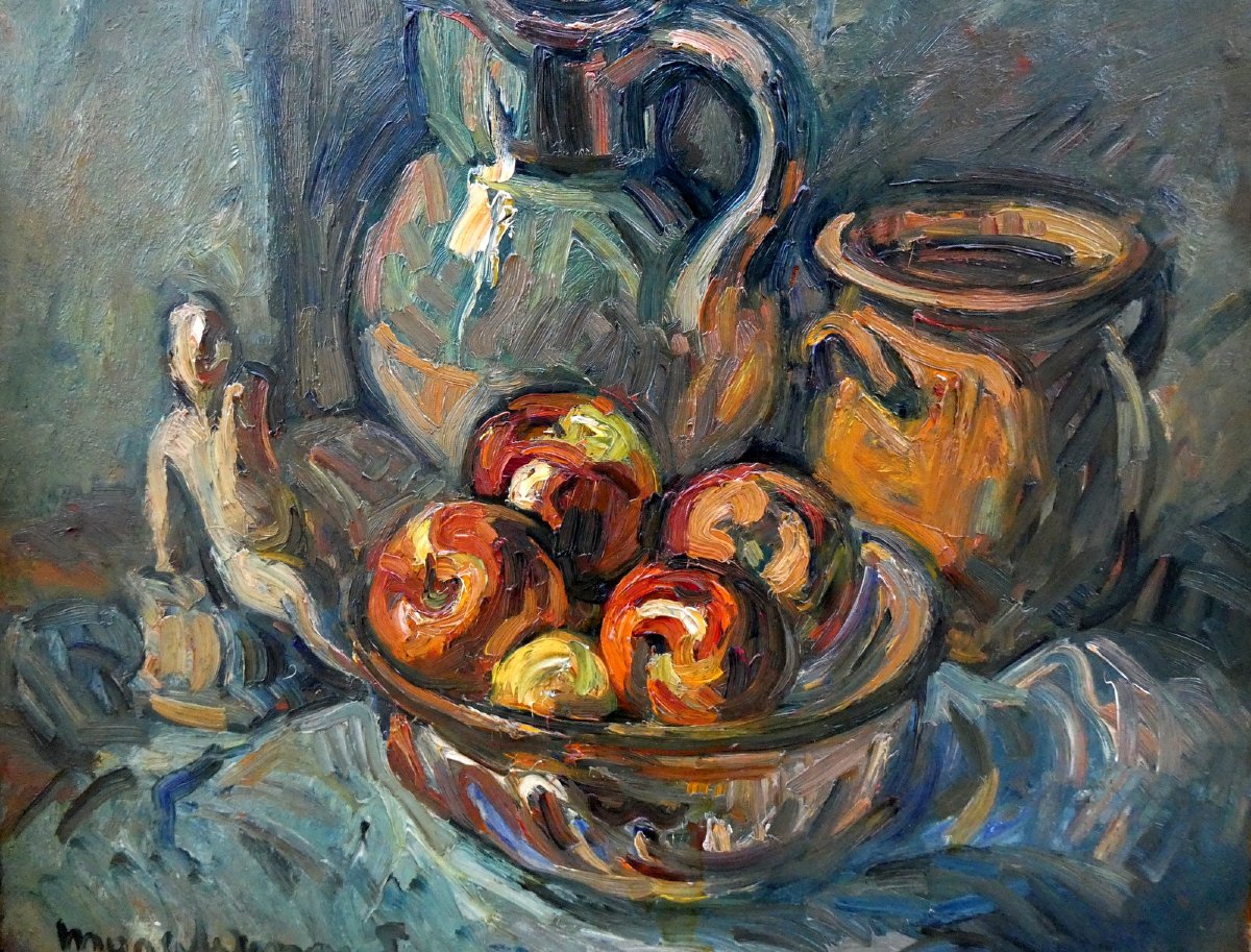 Marcel Arnaud (1877–1956) Still Life With Apples-photo-3
