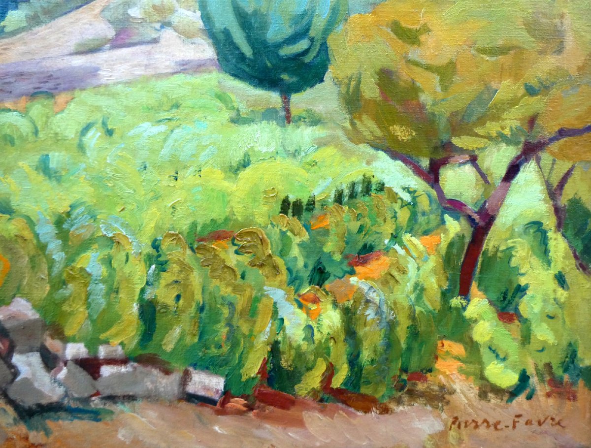 Pierre Favre (1906-1983) Paysage aux environs de La Ciotat-photo-3