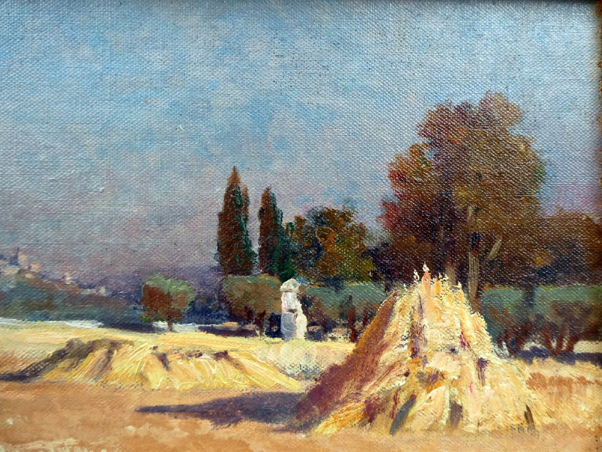 Etienne Robert (1875–1959), Landscape With Haystacks -photo-2