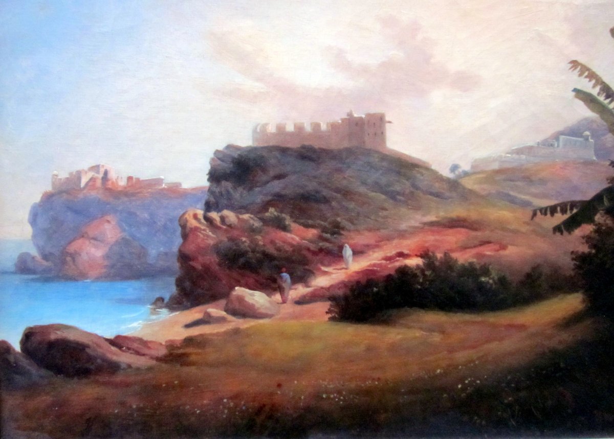 Honoré Boze (1830-1909) Oriental Landscape - Algeria-photo-3