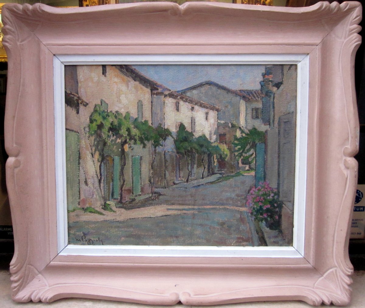 Marcel Poggioli (1882-1969) La Rue Aux Treilles-photo-2