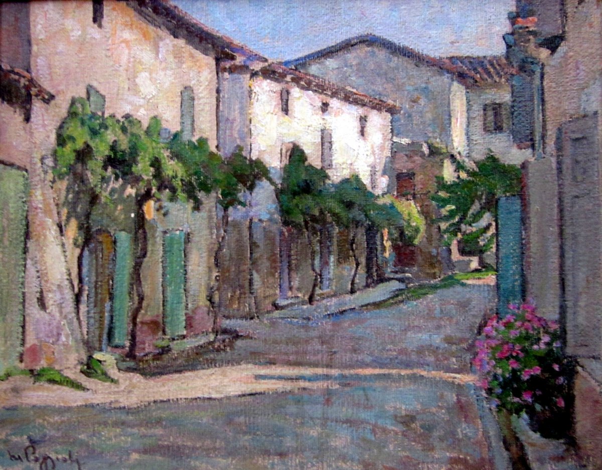 Marcel Poggioli (1882-1969) La Rue Aux Treilles-photo-3