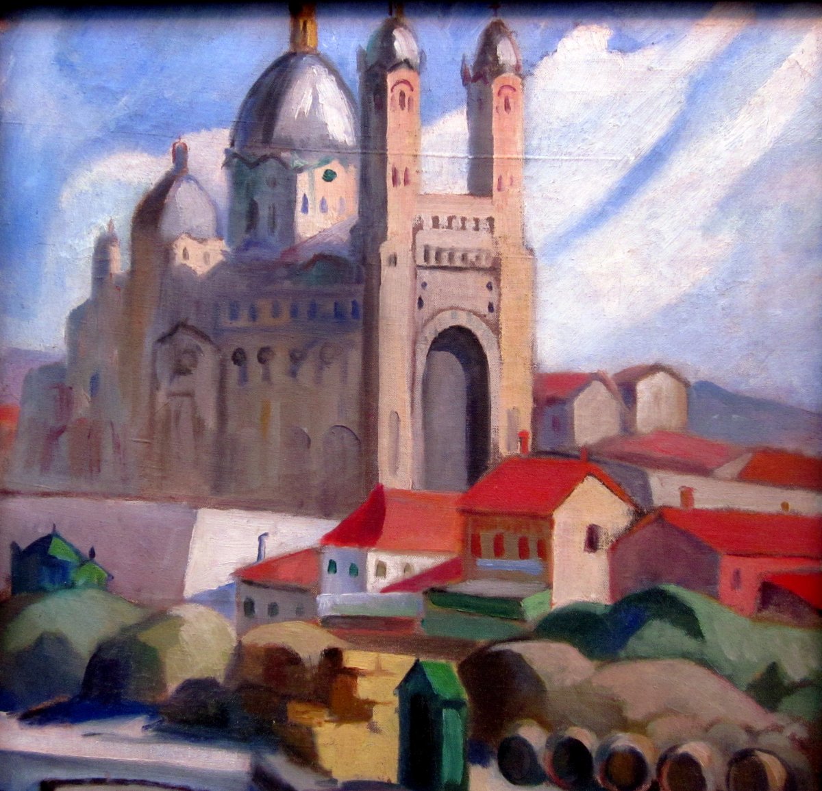 André Verdilhan (1881-1963) Cathédrale De La Major Dans Le Quartier de  La Joliette à Marseille-photo-3