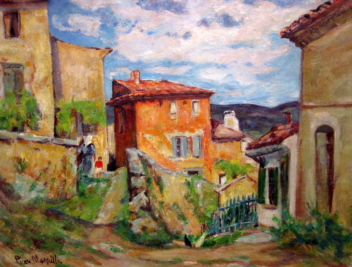 Pierre Marseille (1896-1980) Hameau En Haute Provence