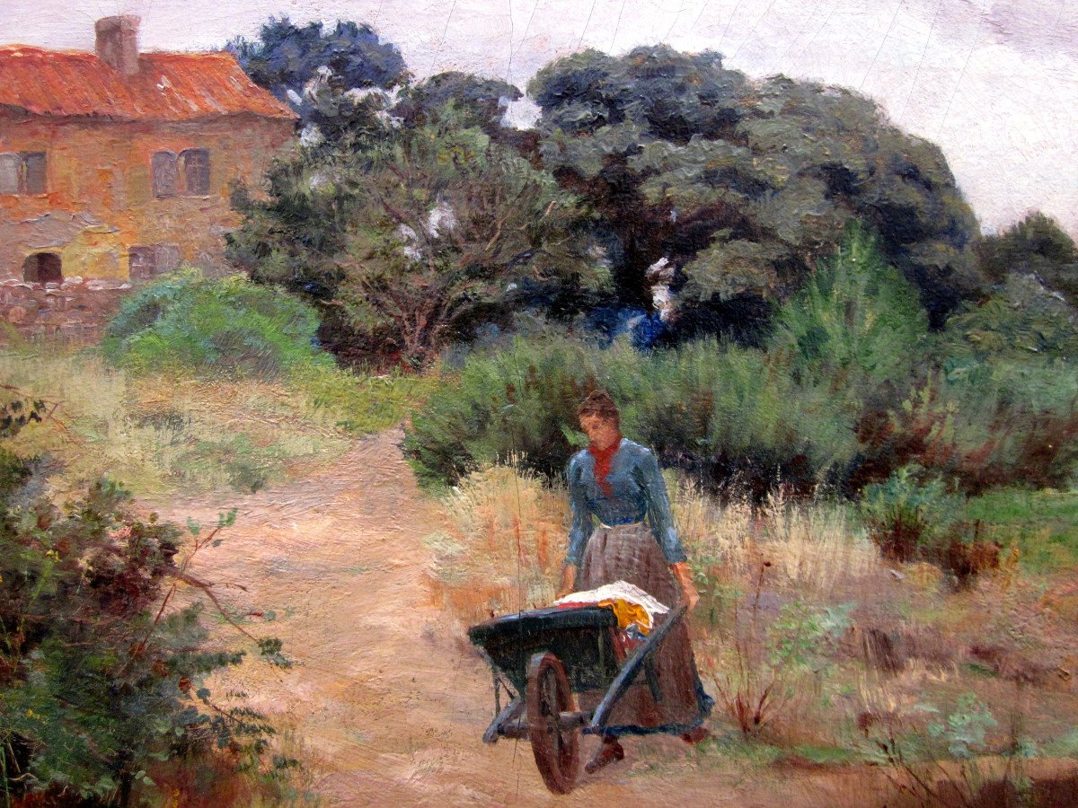 Edouard Crémieux (1856-1944) Peasant Woman At La Brouette-photo-3