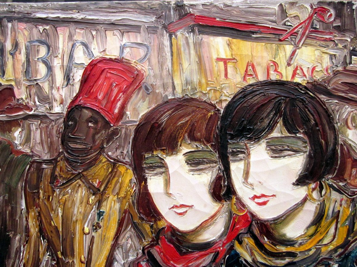 Eller Lucien Roudier Said (1894-1940) Lively Street Of The Old Neighborhoods In Marseille-photo-3