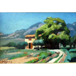 Josué Gaboriaud (1883-1955) Mas En Provence