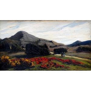 Joseph Hurard (1887-1956) Paysage Des Alpilles