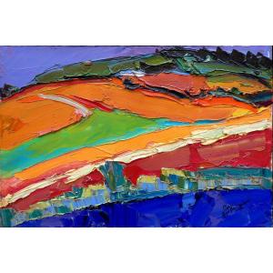 Pierre Ambrogiani (1907-1985) Landscape At Castellet In Luberon - Vaucluse