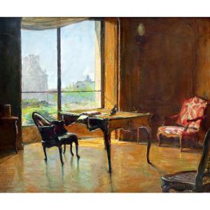 Michel Fronti (1862-1935) Interior Of An Office 