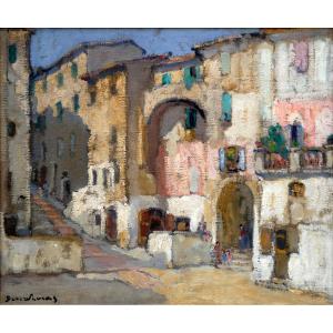 Louis Marie Désiré Lucas (1869-1949) Village Street 