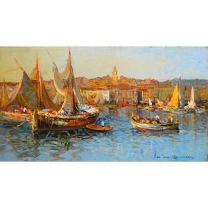 Fernand Van Den Bussche (1892-1975) le Vieux Port de Marseille