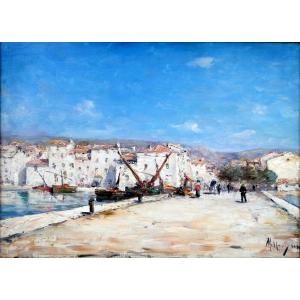 Charles Malfroy (1862-1939) Village On The Shores Of The Etang De Berre