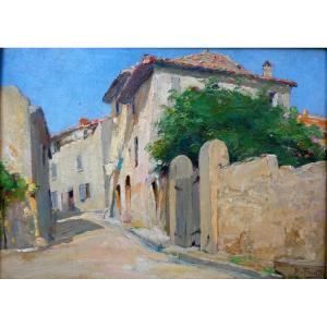 Michel Fronti (1862–1936) Old Street In Chateau-gombert – Place Messine
