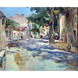 Jean Aubery (1880–1952), A Sun-drenched Street In Provence