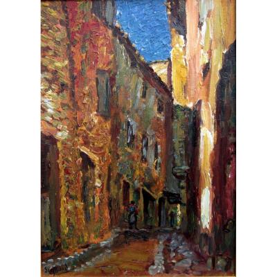 René Seyssaud (1867-1952) Ruelle En Provence