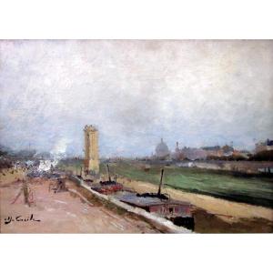 Alfred Casile (1848-1909) Quais De Seine