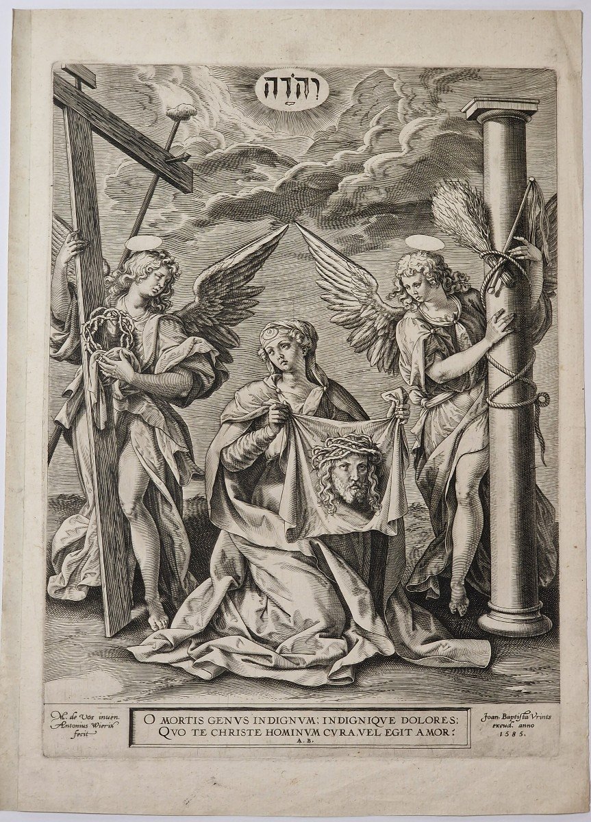 [saint Suaire De Sainte Catherine]. 1585. Antonius Wierix.