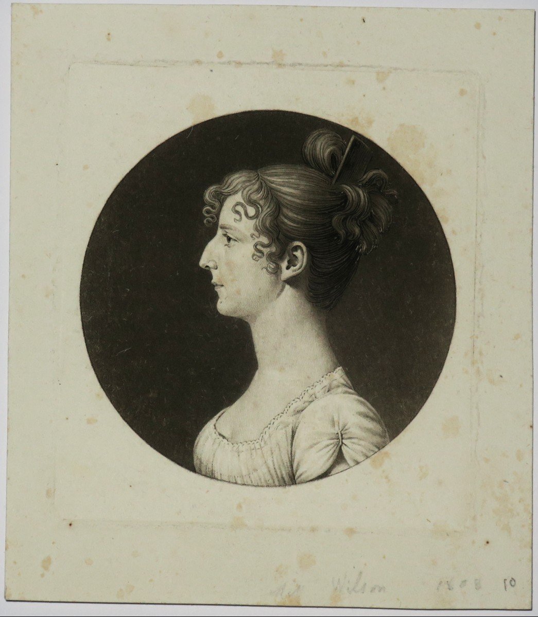 ANATOLA SOUNGOUROFF (1911-1982) / PROFIL DE JEUNE HOMME / f