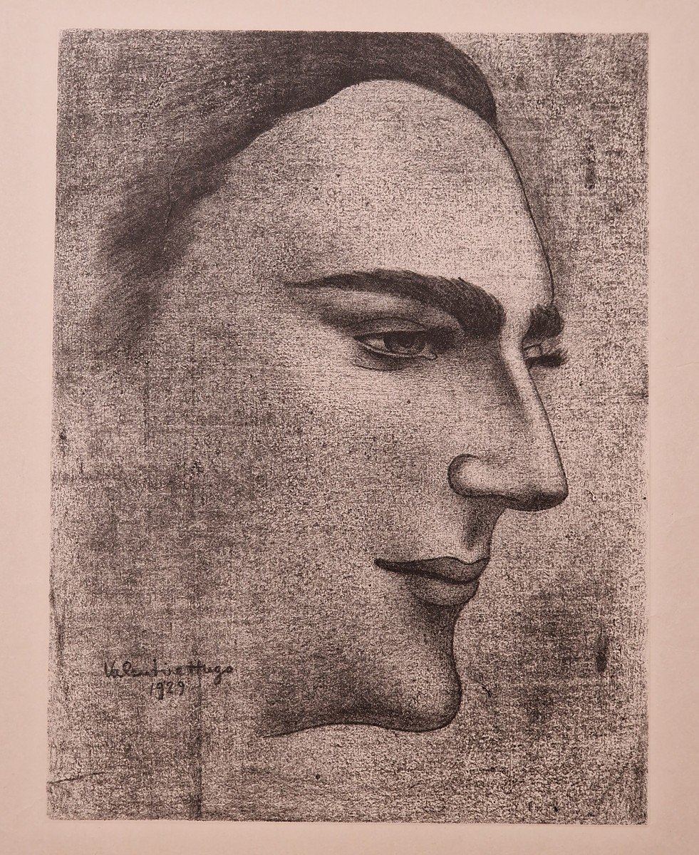 Proantic: Hugo Valentine, Portrait Of Jean Hugo.