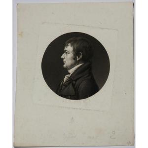 Physionotrace, Portrait Of John Wayles Eppes. 1805. Saint-memin.